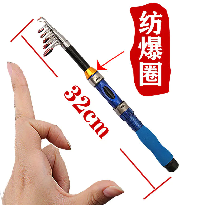 Telescopic Mini Fishing Rod Set for Portable Use