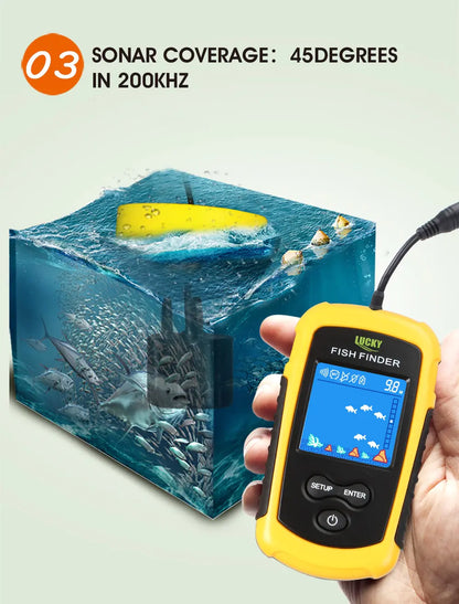 Fish Finder, Sonar Fishing Detector and Gear