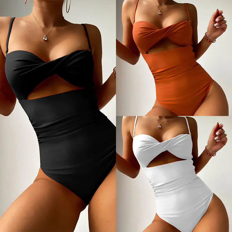 2023 Women's Multicolor Lace One-Piece Bikini Swimwear