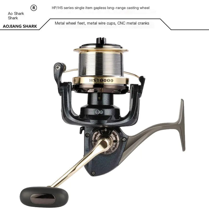 Metal Fishing Reel for Long-Distance Casting Gear