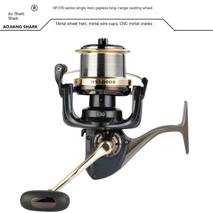 Metal Fishing Reel for Long-Distance Casting Gear