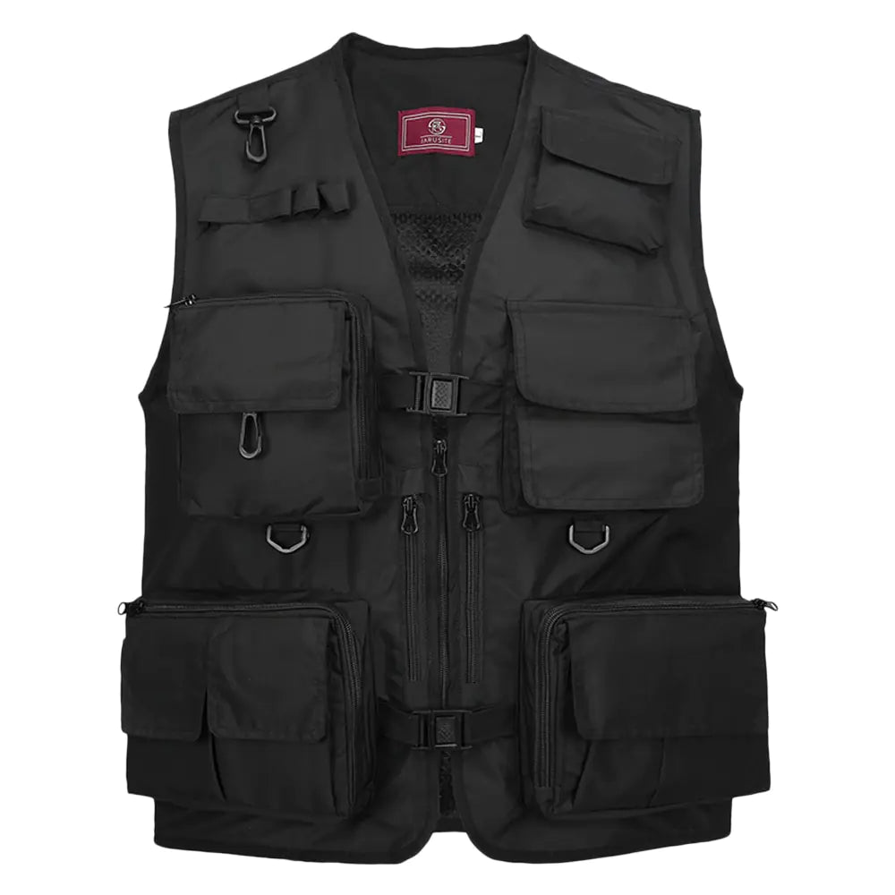 Multifunctional Black Waistcoat for Men and Women