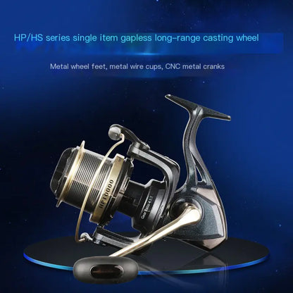 Metal Fishing Reel for Long-Distance Casting Gear