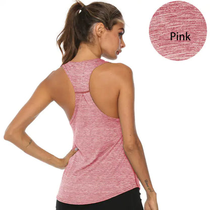 Women's Quick Dry Racerback Vest for Fitness Training