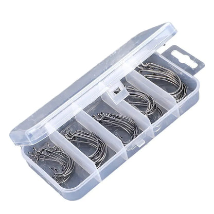 Weihong Sports Crank Hook Set Black Nickel Fishing Gear