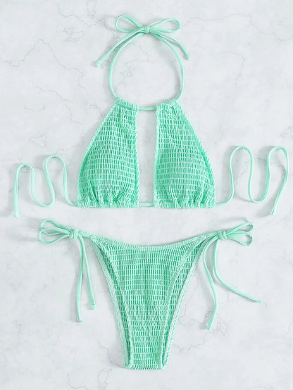 Multicolor Special Fabric Bikini Set for Women