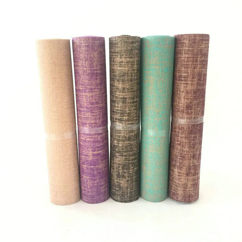 Jute Yoga Mat with PVC for Fitness and Studio Use