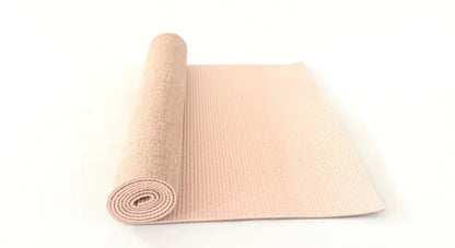 Jute Yoga Mat with PVC for Fitness and Studio Use
