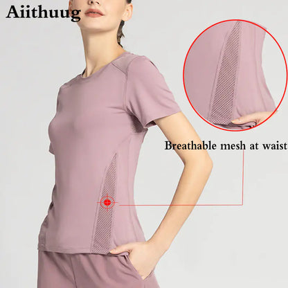 Quick-Drying Non-Marking Nude Mesh Clothing