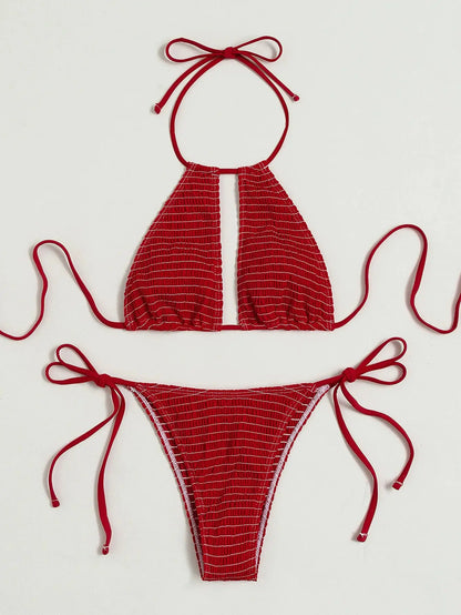 Multicolor Special Fabric Bikini Set for Women