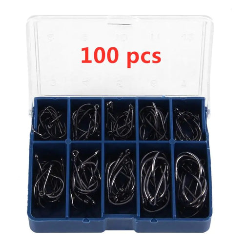 100-Piece Iseama Hooks with Circle in Box (Blue)