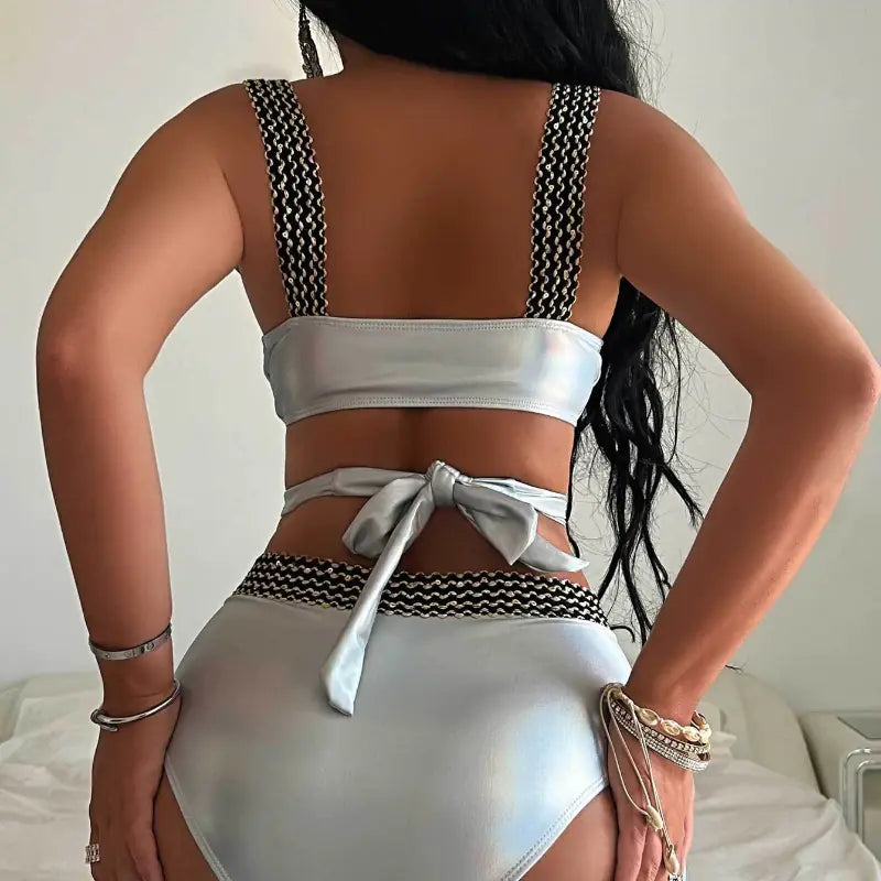 Women's High Waist Bikini Set - Fashionable & Stylish