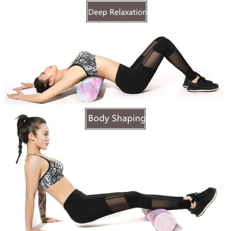 Iridescent Cloud Yoga Foam Roller for Body Massage