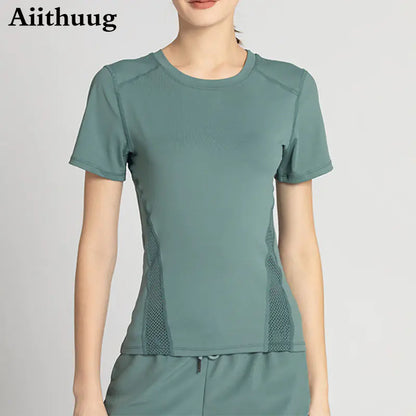 Quick-Drying Non-Marking Nude Mesh Clothing