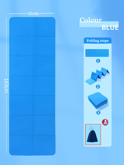 TPE Folding Yoga Mat for Napping and Relaxation