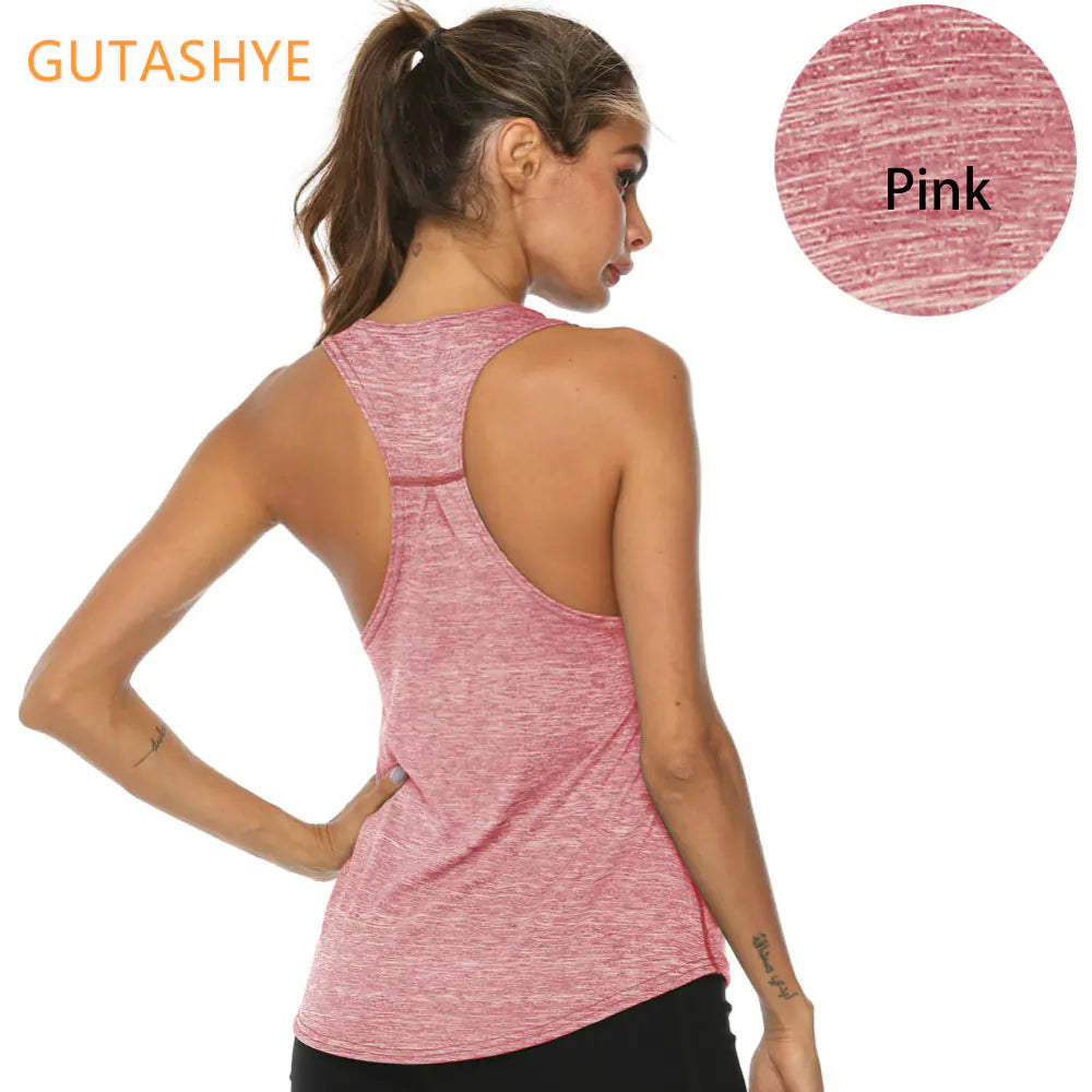 Women's Quick Dry Racerback Vest for Fitness Training
