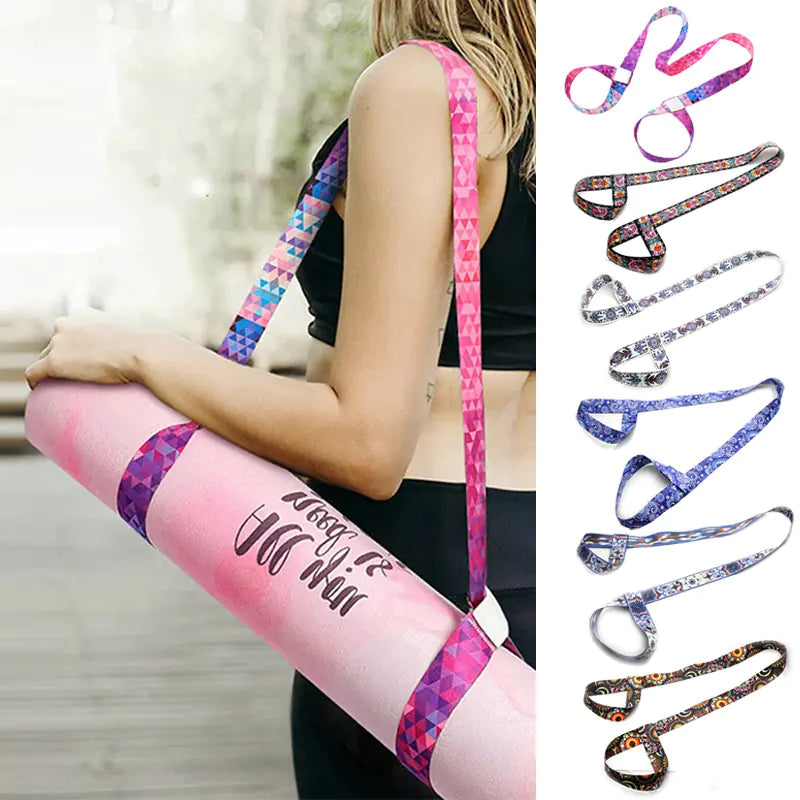 Adjustable Yoga Mat Strap for Easy Carrying and Exercise