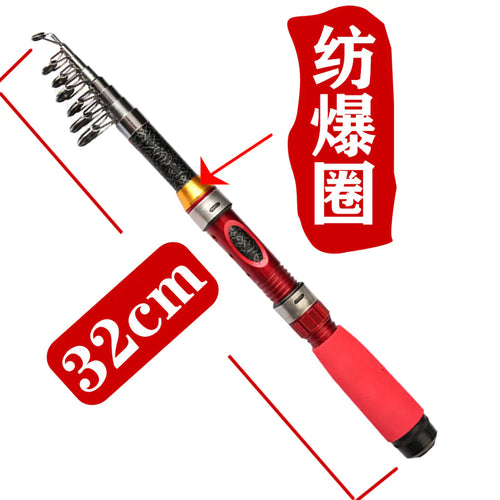 Telescopic Mini Fishing Rod Set for Portable Use