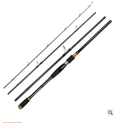 Portable Multi-Section Carbon Fishing Rod for Casting