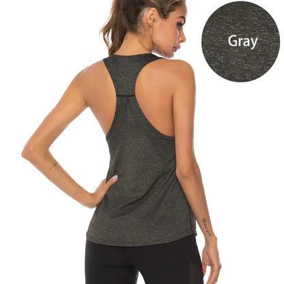 Women's Quick Dry Racerback Vest for Fitness Training