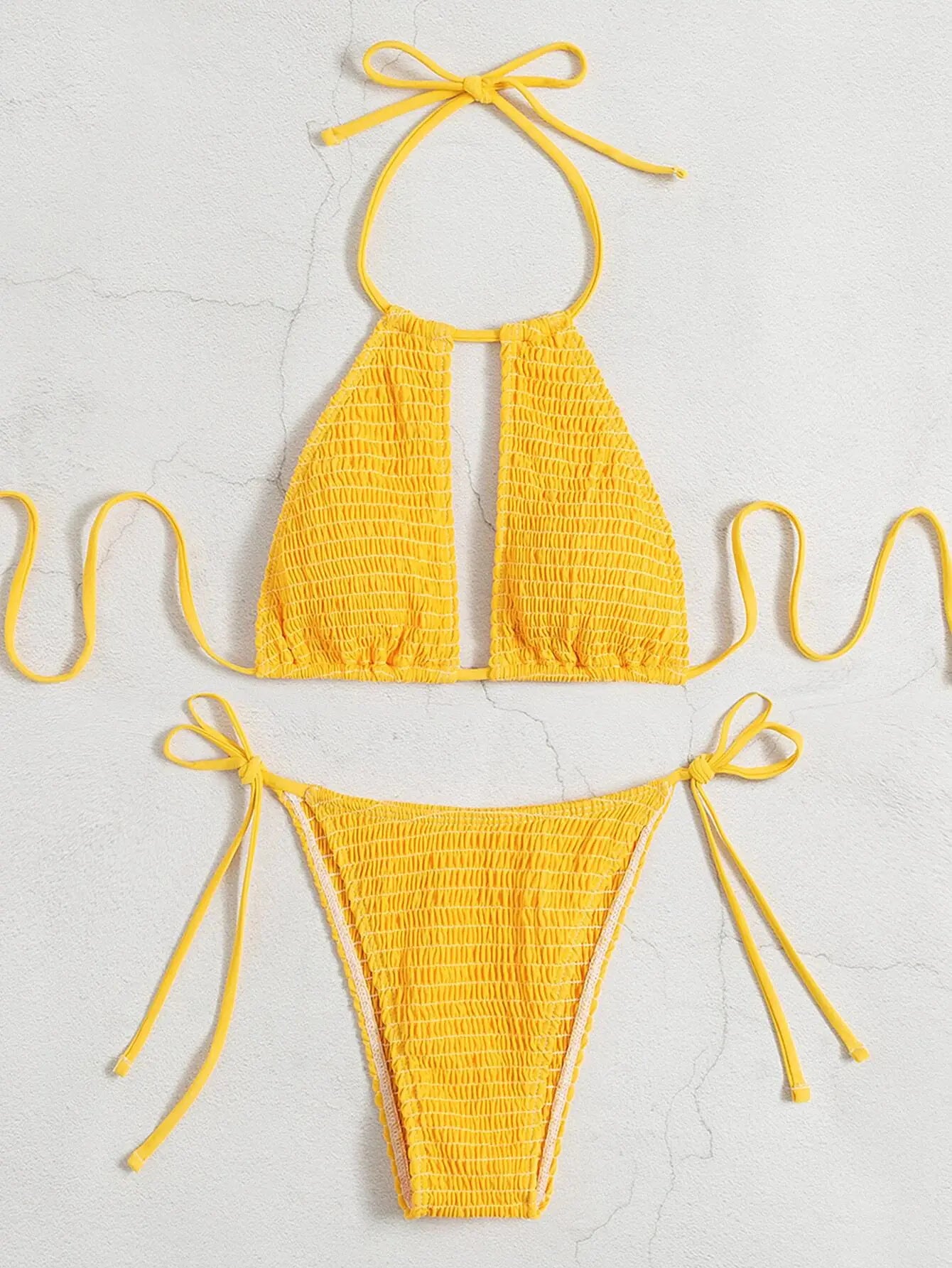 Multicolor Special Fabric Bikini Set for Women