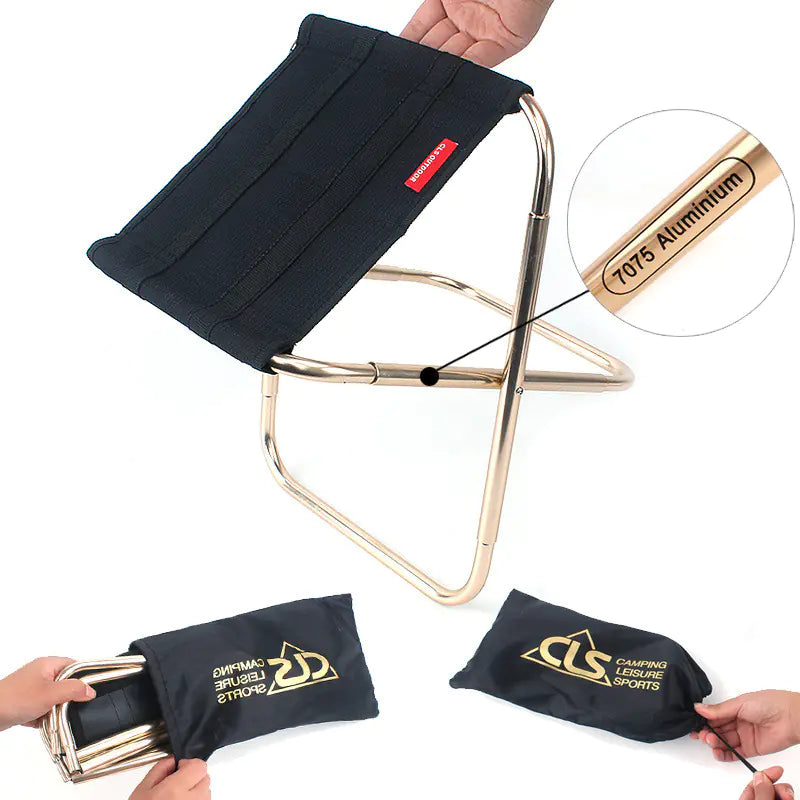 Outdoor Folding Chair - 7075 Aluminum Fishing Stool