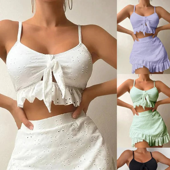 Three-Piece Bikini Set in Special Fabric (Single Piece)