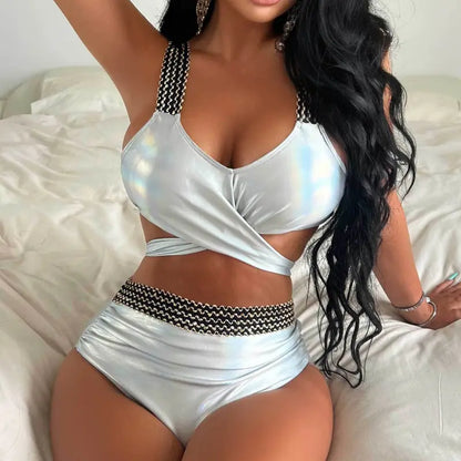 Women's High Waist Bikini Set - Fashionable & Stylish