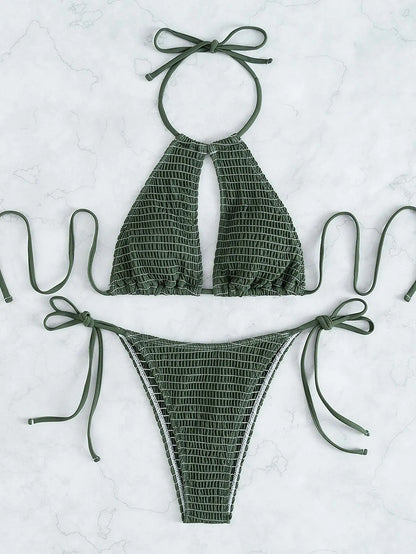 Multicolor Special Fabric Bikini Set for Women