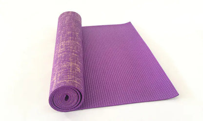 Jute Yoga Mat with PVC for Fitness and Studio Use