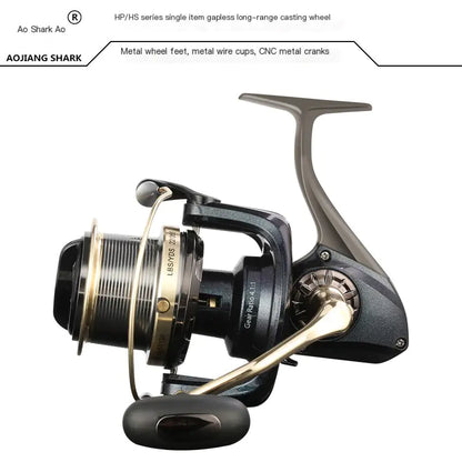 Metal Fishing Reel for Long-Distance Casting Gear
