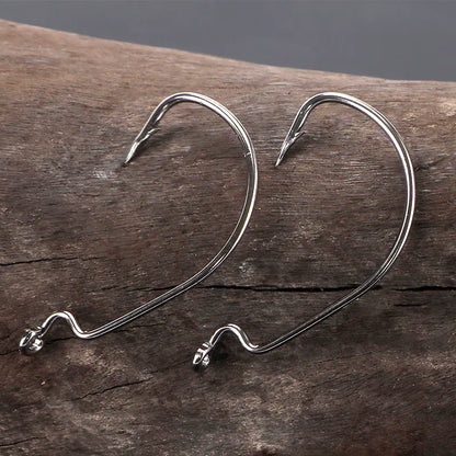 Weihong Sports Crank Hook Set Black Nickel Fishing Gear
