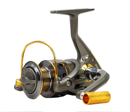 10 Axis Metal Fishing Reel with Handle and Gear